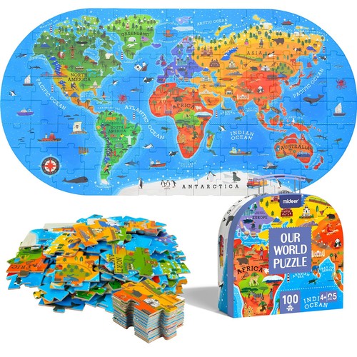 Mideer world map floor - map,