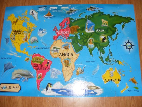 Melissa doug world map floor - &,